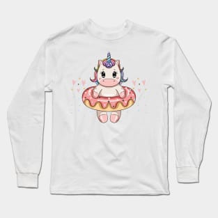 Valentine Unicorn Long Sleeve T-Shirt